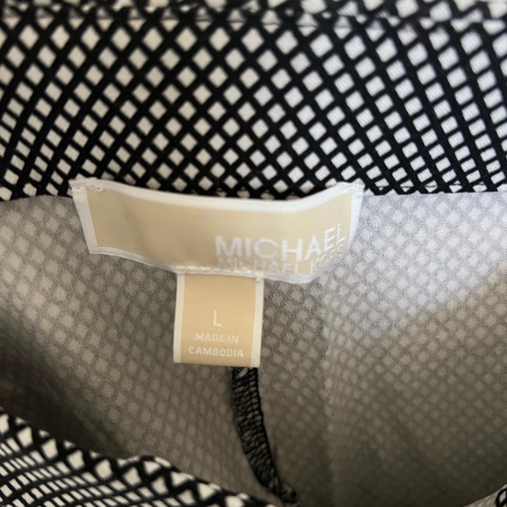 Black and White Michael Kors Stretch Leggings